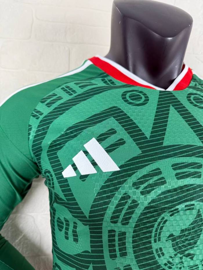 Mexico 2026 World Cup Home Player Long Sleeve Men Jersey