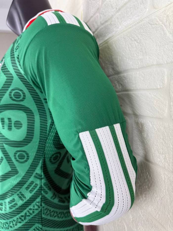 Mexico 2026 World Cup Home Player Long Sleeve Men Jersey