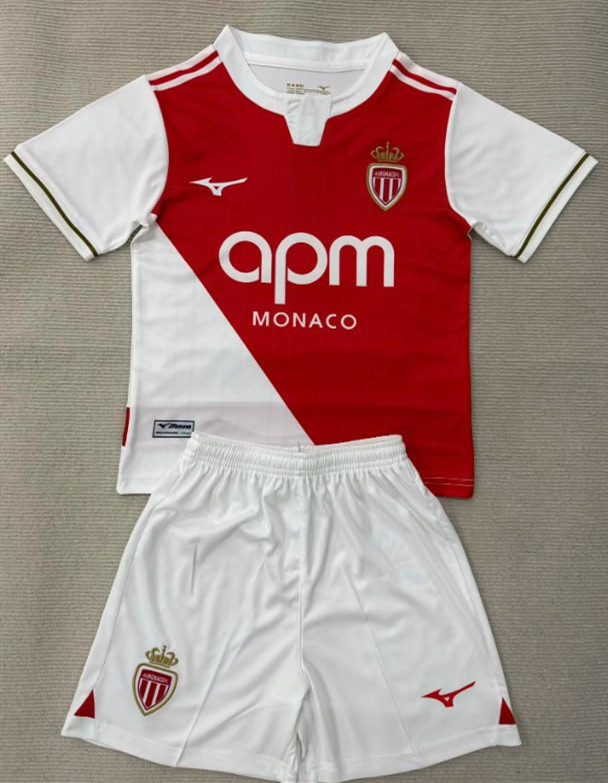 AS Monaco Home Kids Suit 25/26