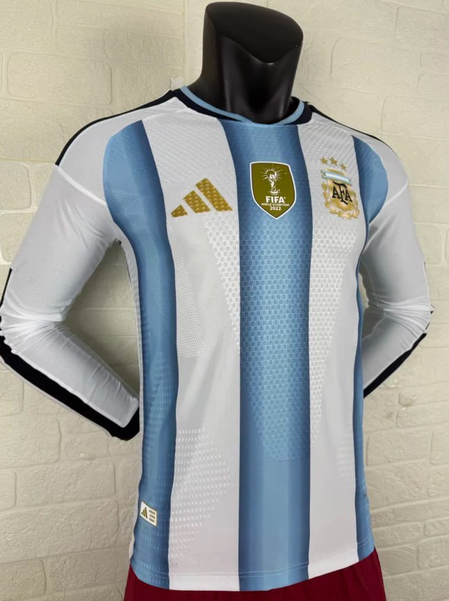 Argentina 2026 World Cup Home Player Long Sleeve Men Jersey