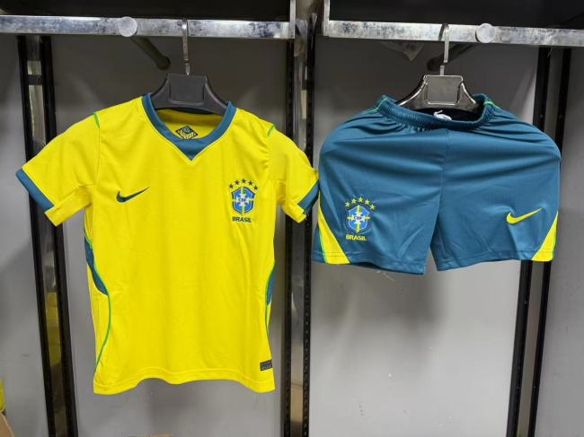 Brazil 2026 World Cup Home Kids Suit