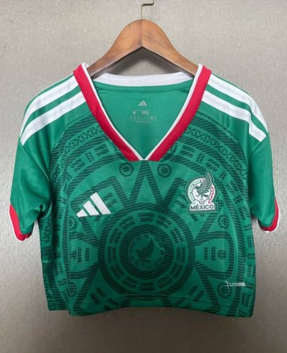 Mexico 2026 World Cup Home Women Cropped Jersey