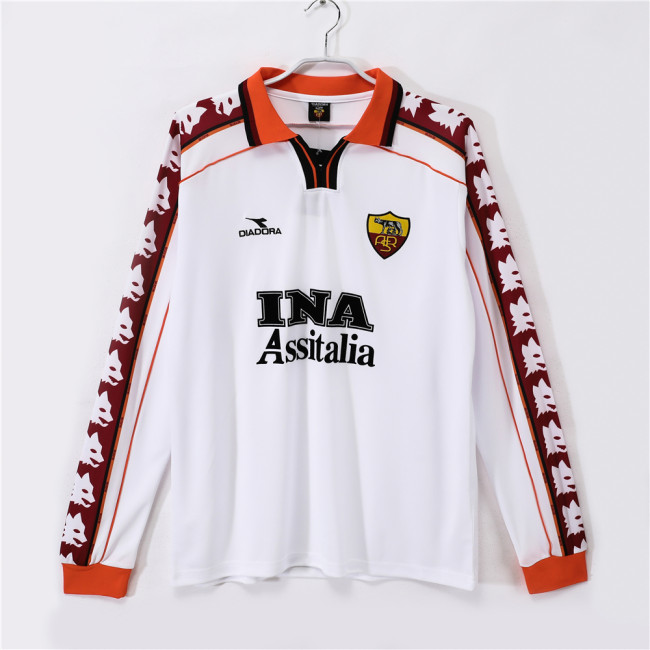 AS Roma Away Retro Long Sleeve Jersey 1998/99