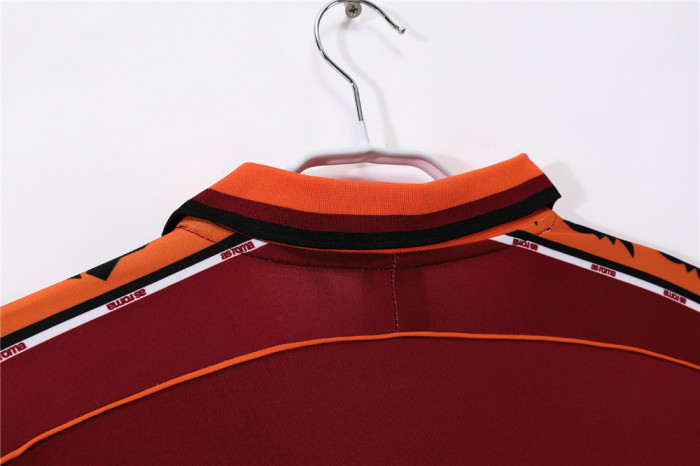 AS Roma Home Long Sleeve Retro Jersey 1998/99