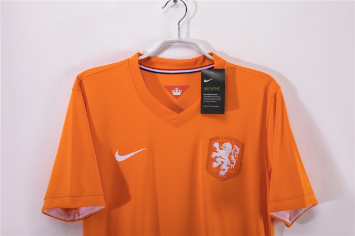 Netherlands Home Retro Jersey 2014/15