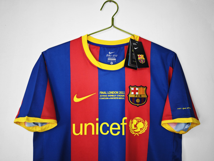 Barcelona Home UCL Final Retro Jersey 2010/11