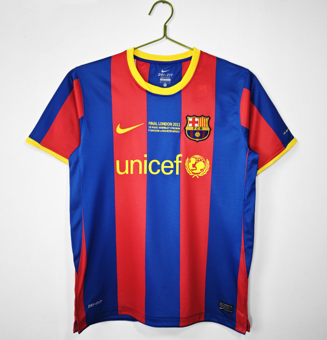 Barcelona Home UCL Final Retro Jersey 2010/11