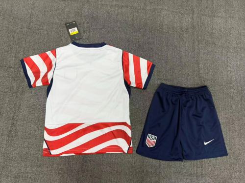 United States 2026 World Cup Home Kids Suit & Socks (No Name & Number)