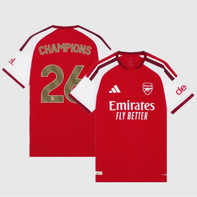 Arsenal Home Champions Man Player Jersey 26/27