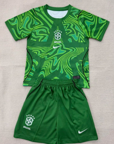 Brazil 2026 World Cup Goalkeeper Kids Suit