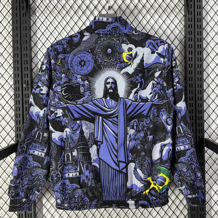 Brazil Double-Sided Training Windbreaker 2026