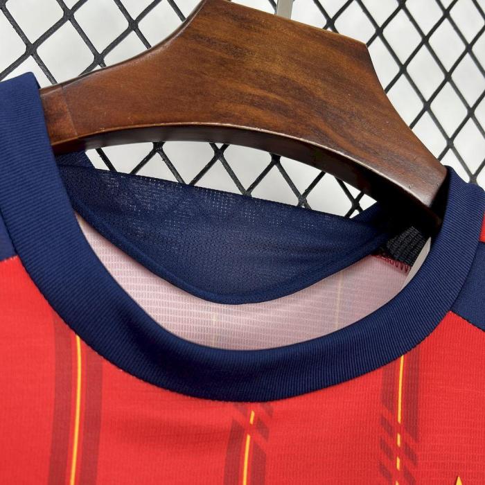 Spain 2026 World Cup Home Long Sleeve Man Jersey