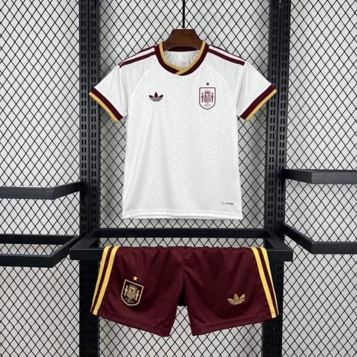 Spain 2026 World Cup Away Kids Suit & Socks