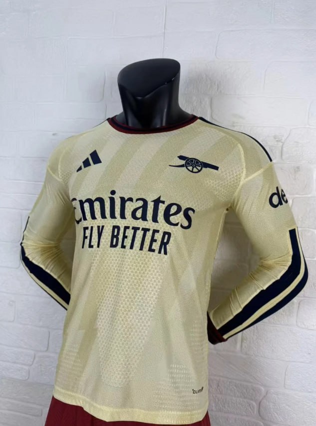 Arsenal Third Champions Player Long Sleeve Men Jersey 26/27