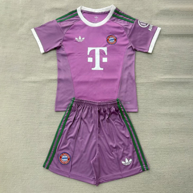 Bayern Munich Away Goalkeeper Kids Suit 26/27