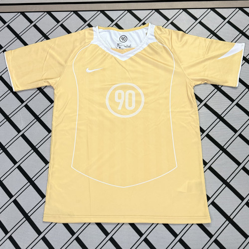Total 90 Gold Retro-style soccer jersey