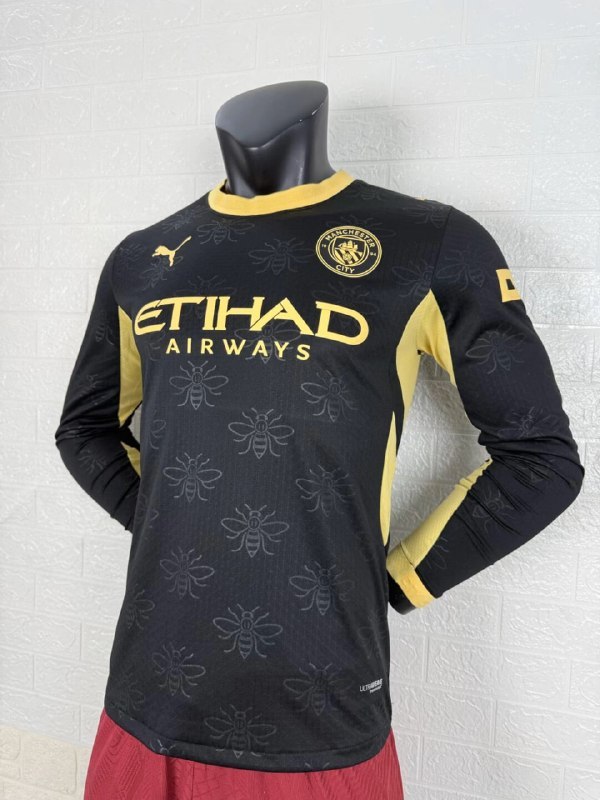 Manchester City Away Player Long Sleeve Men Jersey 26/27