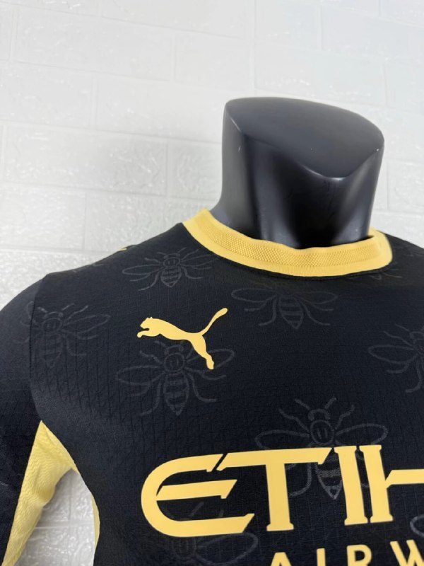 Manchester City Away Player Long Sleeve Men Jersey 26/27