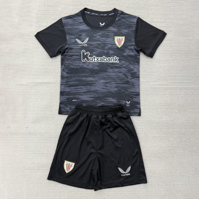 Athletic Bilbao Black Goalkeeper Kids Suit 26/27