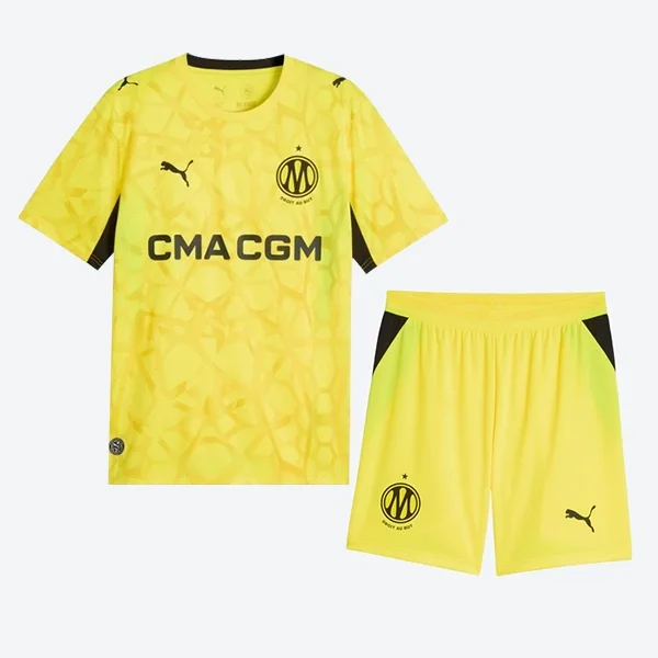 Marseille Yellow Goalkeeper Men Jersey Suit 26/27
