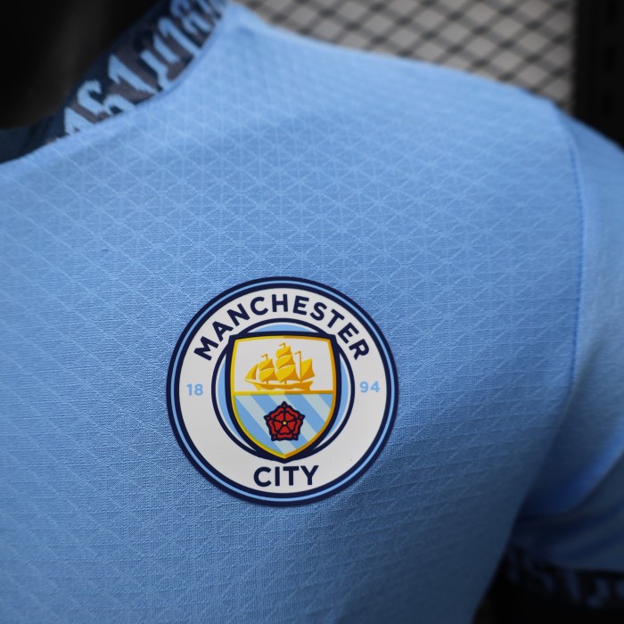 Manchester City Home Player Jersey 24/25 (Only 2XL）