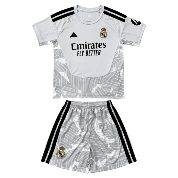 Real Madrid Grey Goalkeeper Kids Suit 26/27