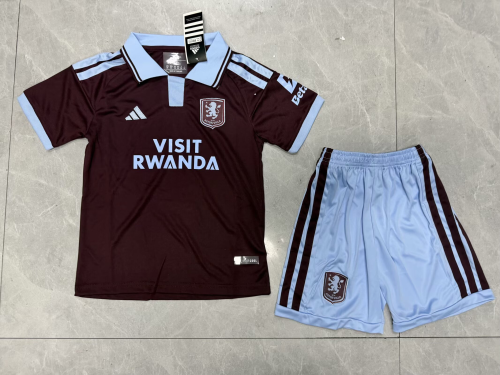 Aston Villa Man Home Kids Suit 26/27