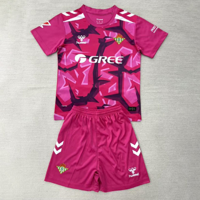 Real Betis Pink Goalkeeper Kids Suit 26/27