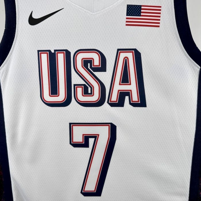 Kevin Durant Team  USA 2024 Swingman Home Jersey White