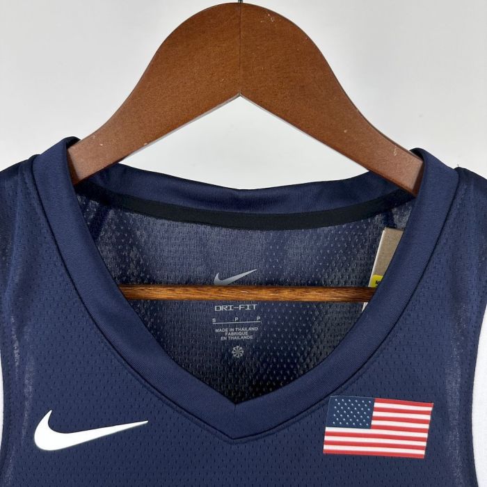 Devin Booker Team  USA 2024 Swingman Away Jersey Blue