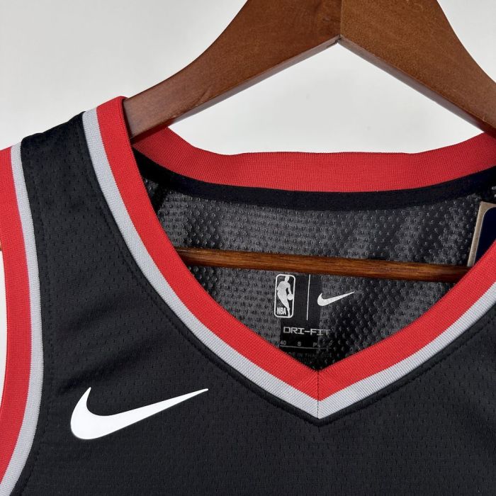 Deni Avdija Portland Trail Blazers 2023/24 Icon Edition Swingman Away  Jersey Black