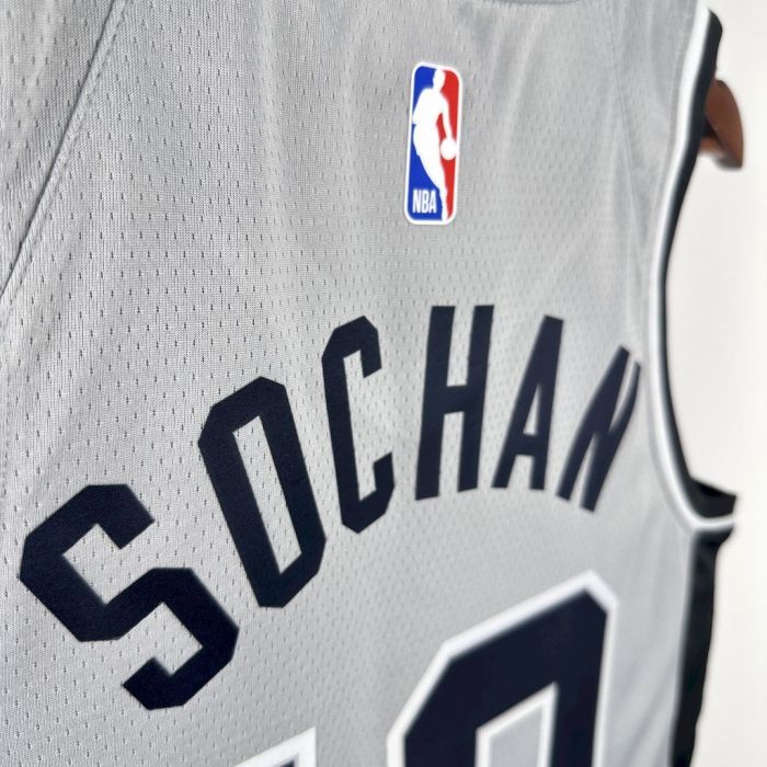 Jeremy Sochan San Antonio Spurs 2021/22 Statement Edition Swingman Jersey Gray