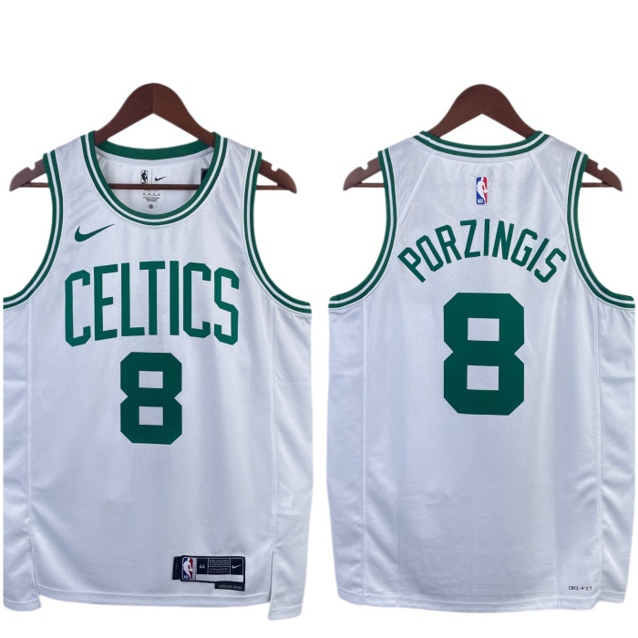 Kristaps Porzingis Boston Celtics Association Edition Swingman home Jersey White