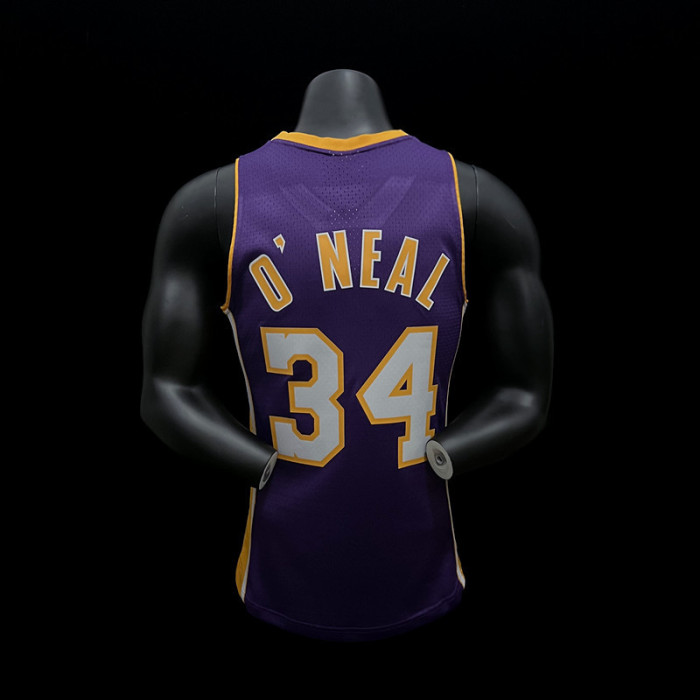 Shaquille O'Neal Los Angeles Lakers Hardwood Classics Swingman Jersey Purple