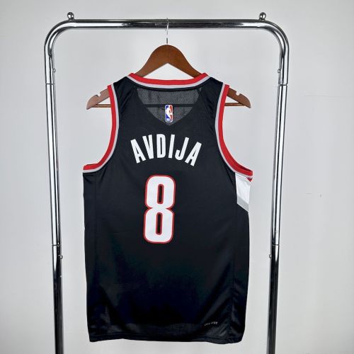 Deni Avdija Portland Trail Blazers 2023/24 Icon Edition Swingman Away  Jersey Black