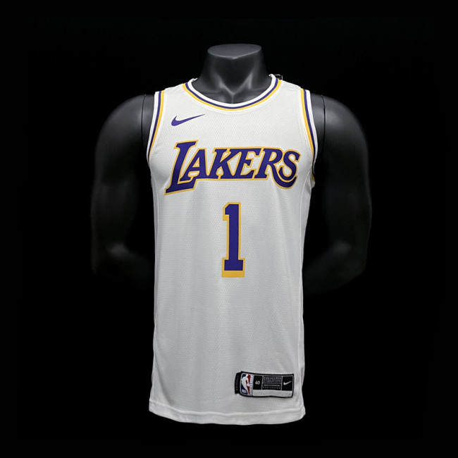 D'Angelo Russell Los Angeles Lakers Association Edition Swingman Jersey White