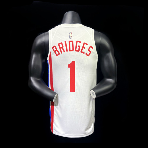 Mikal Bridges Brooklyn Nets Classic Edition Swingman Jersey White
