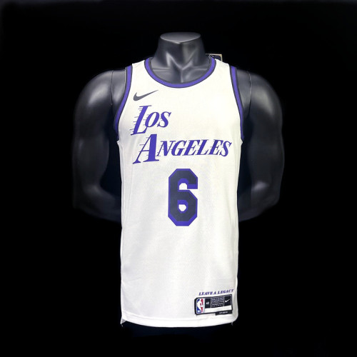 LeBron James Los Angeles Lakers City Edition Swingman Jersey 22/23 White