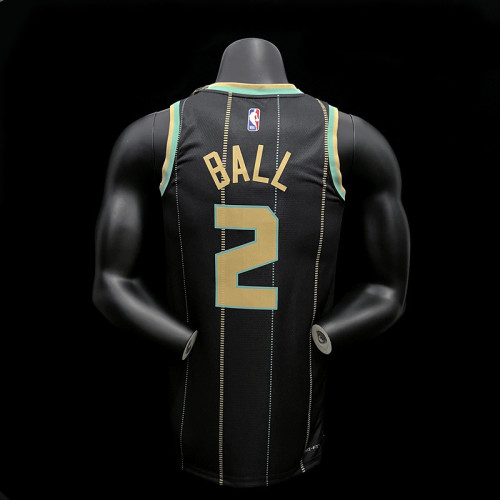 Lonzo Ball Charlotte Hornets City Edition Swingman Jersey 22/23 Black