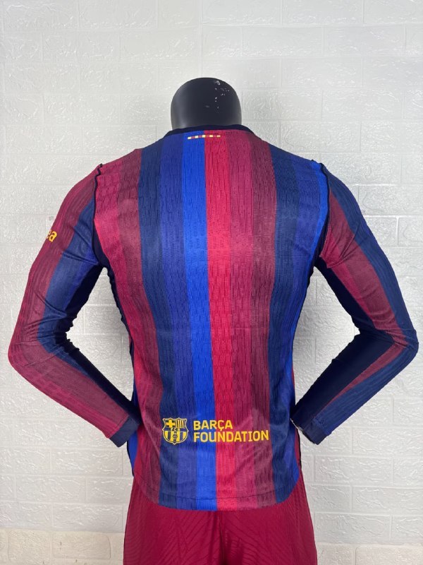 Barcelona Home Player Long Sleeve Jersey 26/27