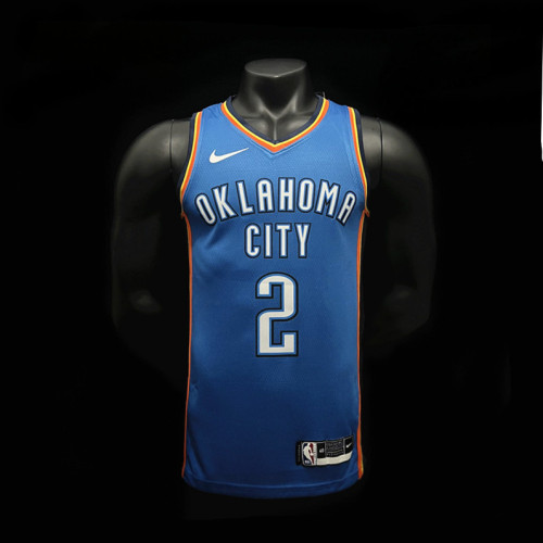 Shai Gilgeous-Alexander Oklahoma City Thunder Icon Edition 23/24 Swingman Jersey Blue