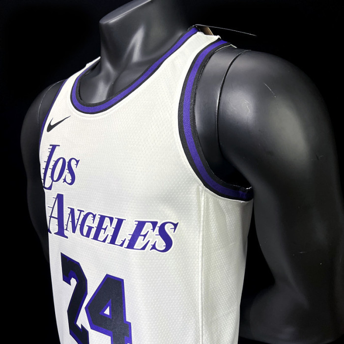 Kobe Bryant Los Angeles Lakers City Edition Swingman Jersey 22/23 White