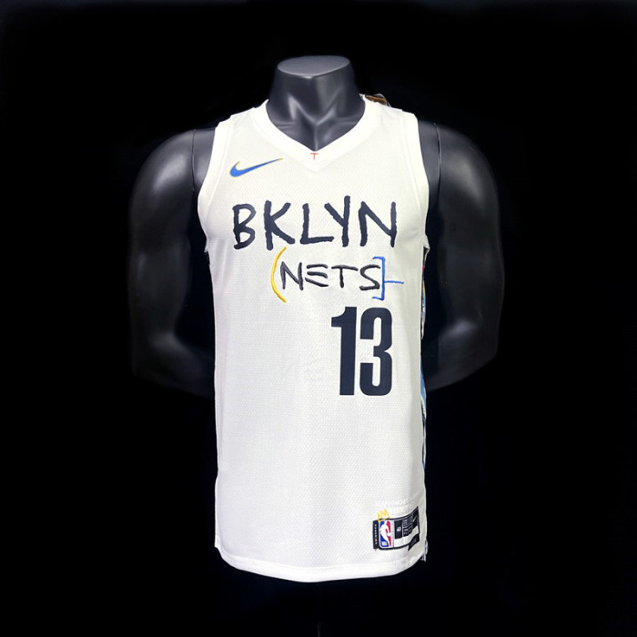 James Harden Brooklyn Nets City Edition Swingman Jersey White