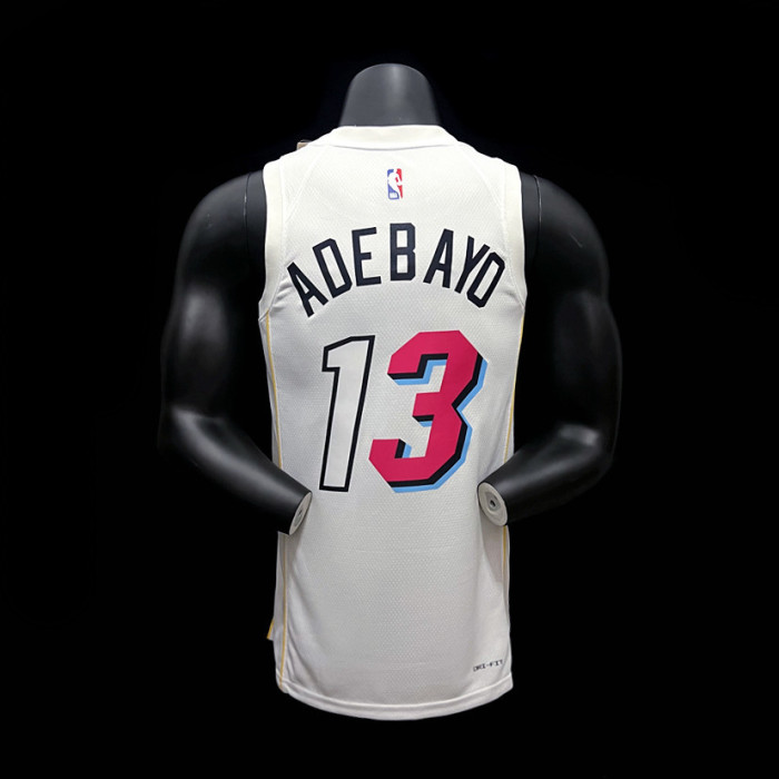Bam Adebayo Miami Heat Bam Adebayo City Edition 22/23 Swingman Jersey White