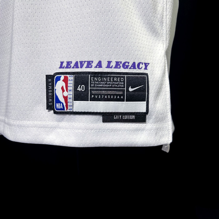 D'Angelo Russell Los Angeles Lakers City Edition Swingman Jersey 22/23 White