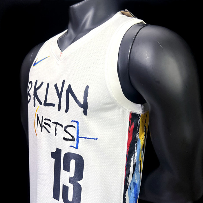 James Harden Brooklyn Nets City Edition Swingman Jersey White