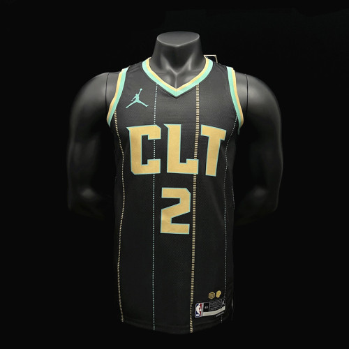 Lonzo Ball Charlotte Hornets City Edition Swingman Jersey 22/23 Black
