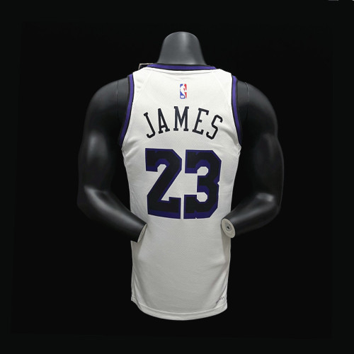 LeBron James Los Angeles Lakers City Edition Swingman Jersey 22/23 White