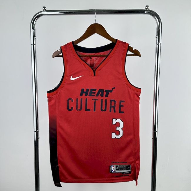 Dwyane Wade Miami Heat City Edition 24/25 Swingman Jersey Red