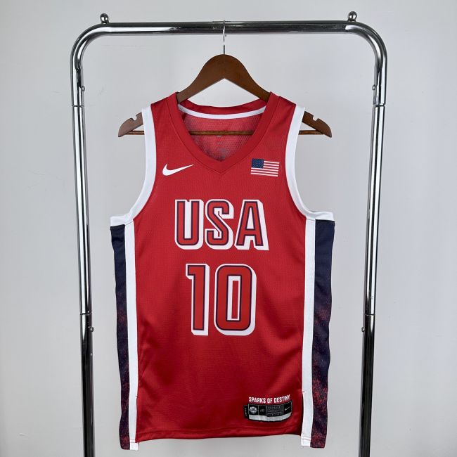 Jayson Tatum Team USA 2024 Swingman Jersey Red